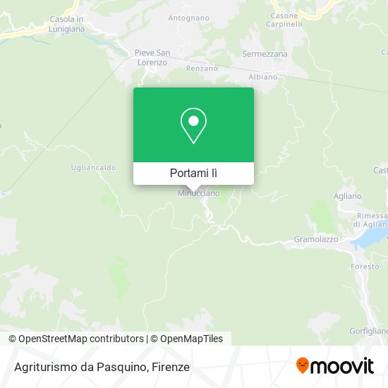 Mappa Agriturismo da Pasquino