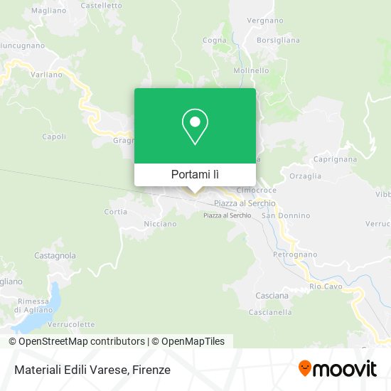Mappa Materiali Edili Varese