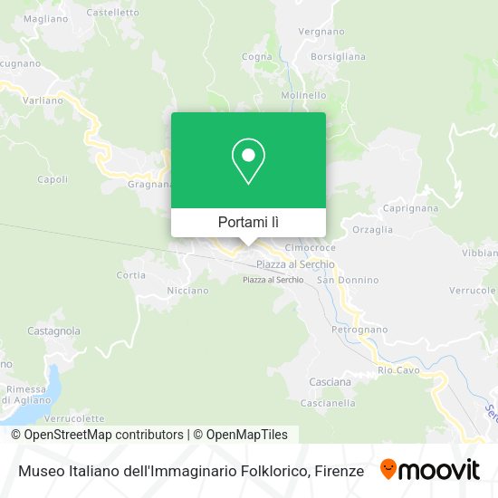 Mappa Museo Italiano dell'Immaginario Folklorico