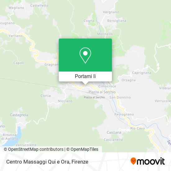 Mappa Centro Massaggi Qui e Ora