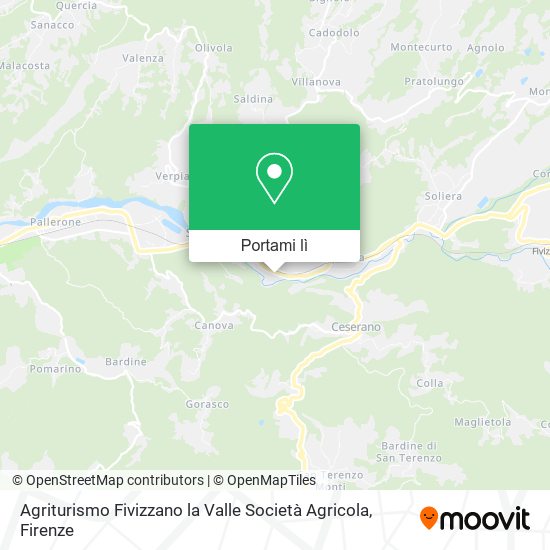 Mappa Agriturismo Fivizzano la Valle Società Agricola
