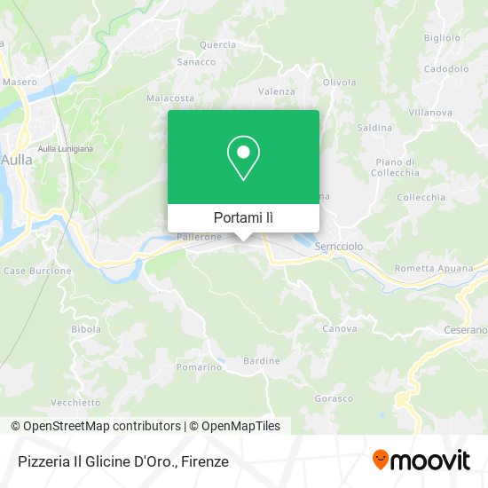 Mappa Pizzeria Il Glicine D'Oro.