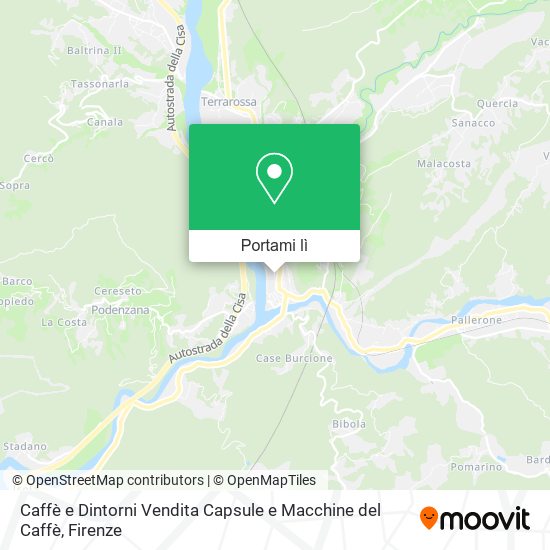 Mappa Caffè e Dintorni Vendita Capsule e Macchine del Caffè
