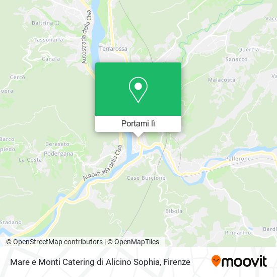 Mappa Mare e Monti Catering di Alicino Sophia