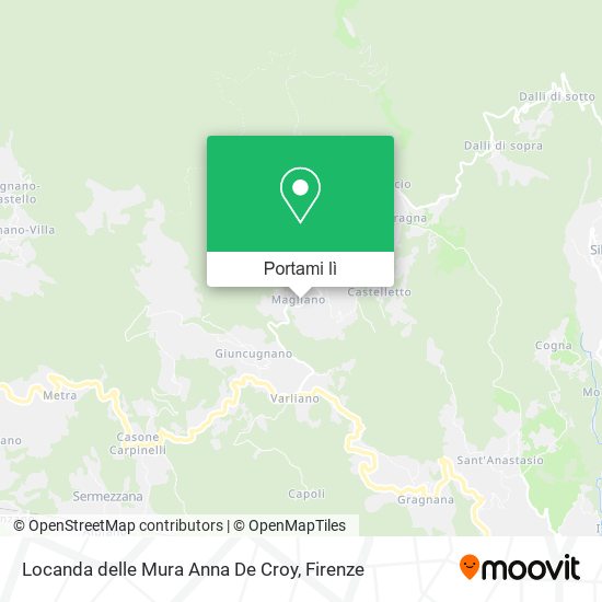 Mappa Locanda delle Mura Anna De Croy