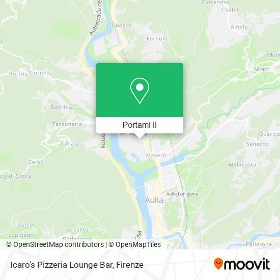 Mappa Icaro's Pizzeria Lounge Bar