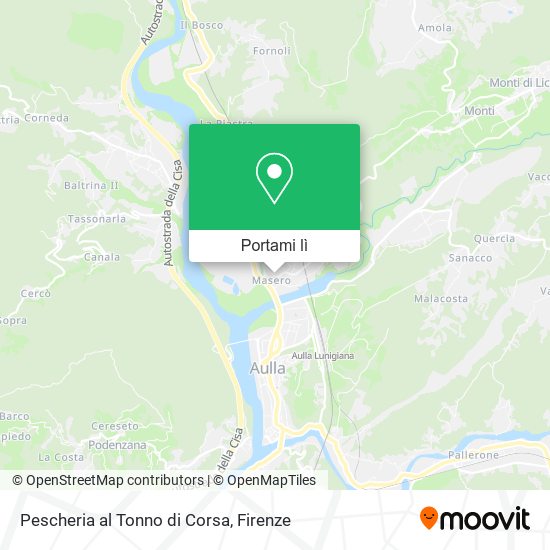Mappa Pescheria al Tonno di Corsa