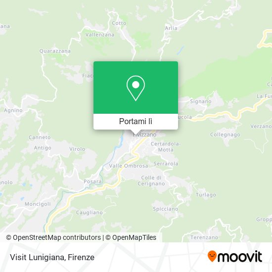 Mappa Visit Lunigiana