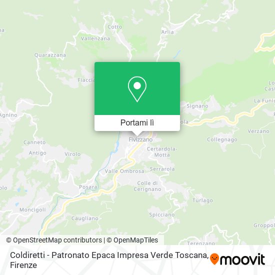 Mappa Coldiretti - Patronato Epaca Impresa Verde Toscana
