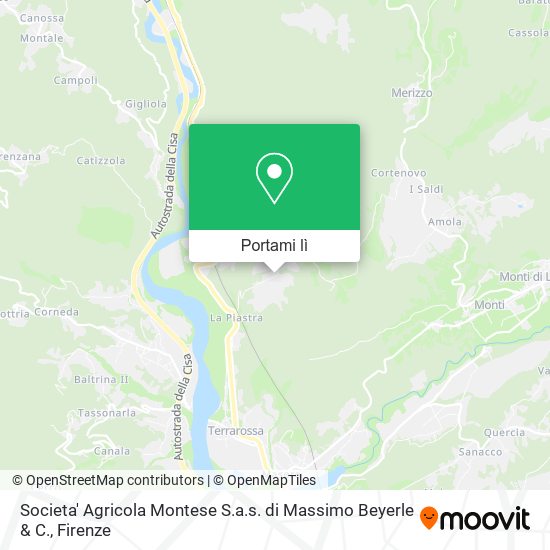 Mappa Societa' Agricola Montese S.a.s. di Massimo Beyerle & C.