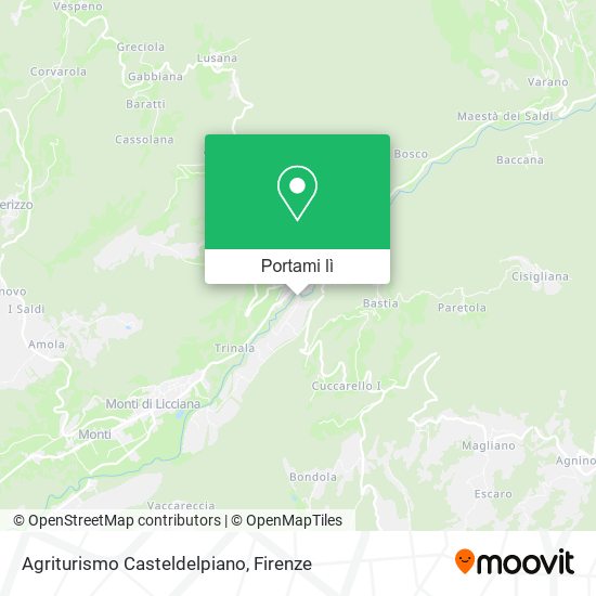 Mappa Agriturismo Casteldelpiano