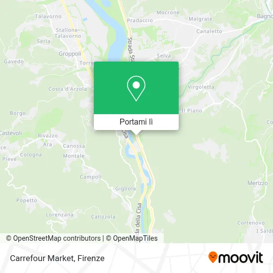 Mappa Carrefour Market