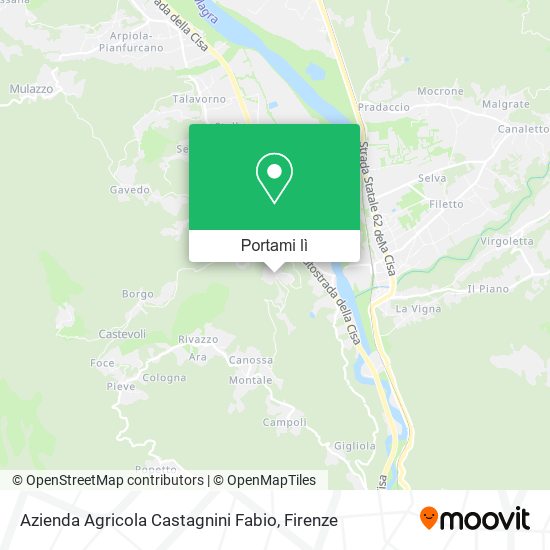Mappa Azienda Agricola Castagnini Fabio