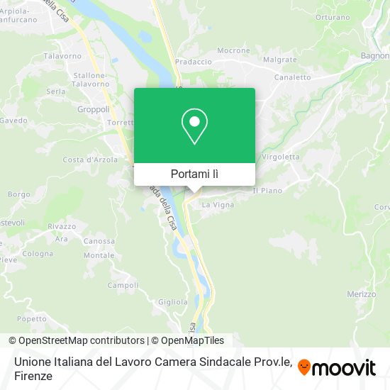 Mappa Unione Italiana del Lavoro Camera Sindacale Prov.le