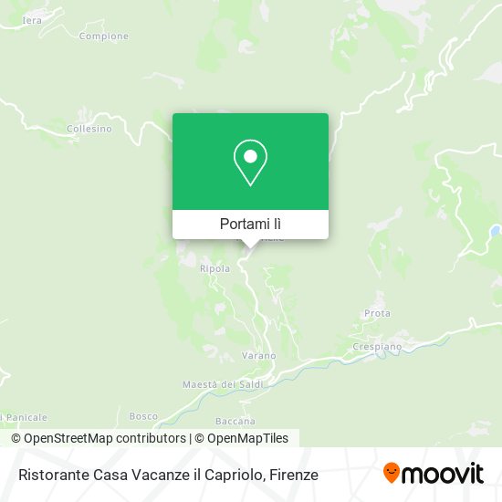 Mappa Ristorante Casa Vacanze il Capriolo