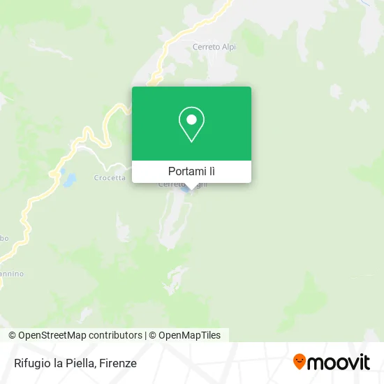 Mappa Rifugio la Piella