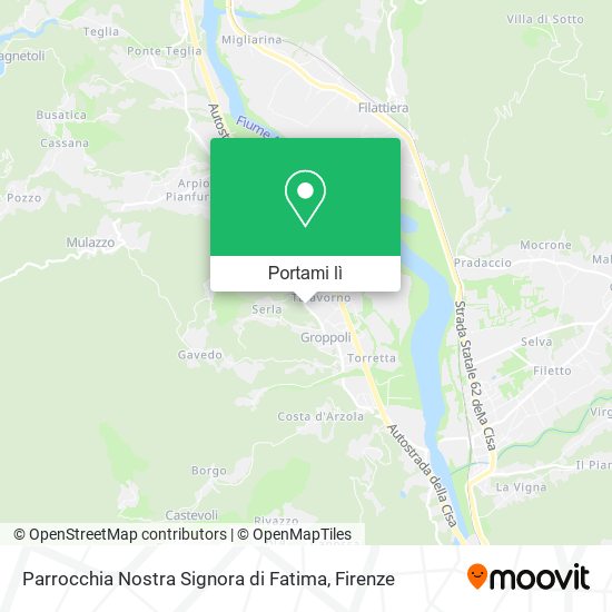 Mappa Parrocchia Nostra Signora di Fatima