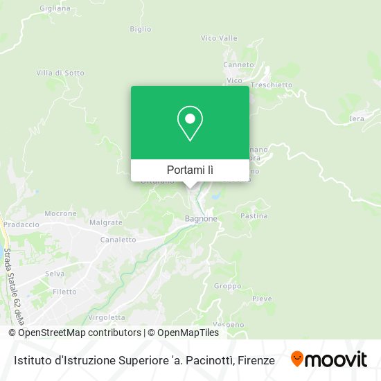 Mappa Istituto d'Istruzione Superiore 'a. Pacinottì