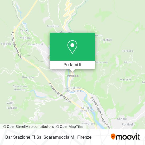 Mappa Bar Stazione Ff.Ss. Scaramuccia M.