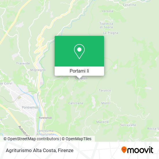 Mappa Agriturismo Alta Costa