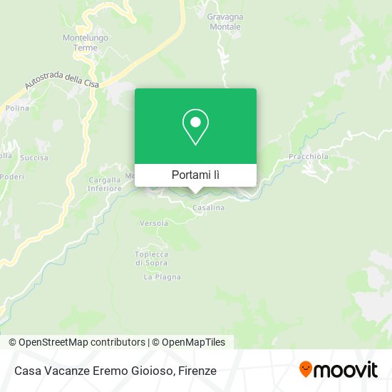 Mappa Casa Vacanze Eremo Gioioso