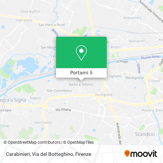 Mappa Carabinieri, Via del Botteghino