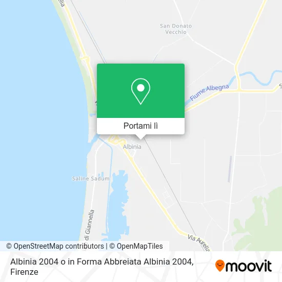 Mappa Albinia 2004 o in Forma Abbreiata Albinia 2004