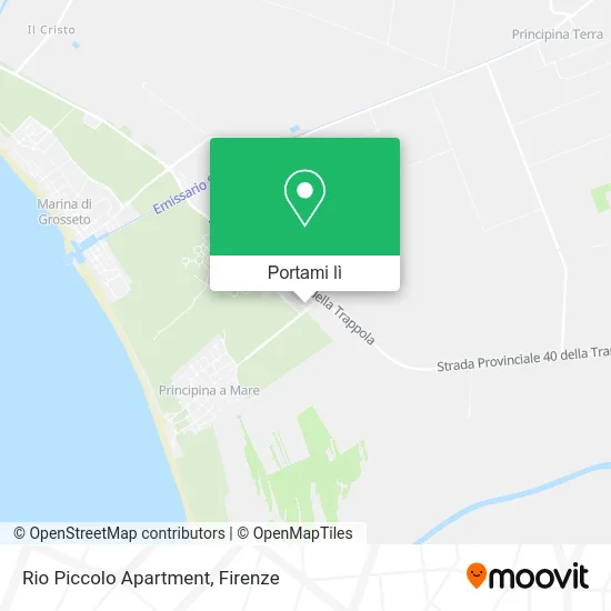 Mappa Rio Piccolo Apartment