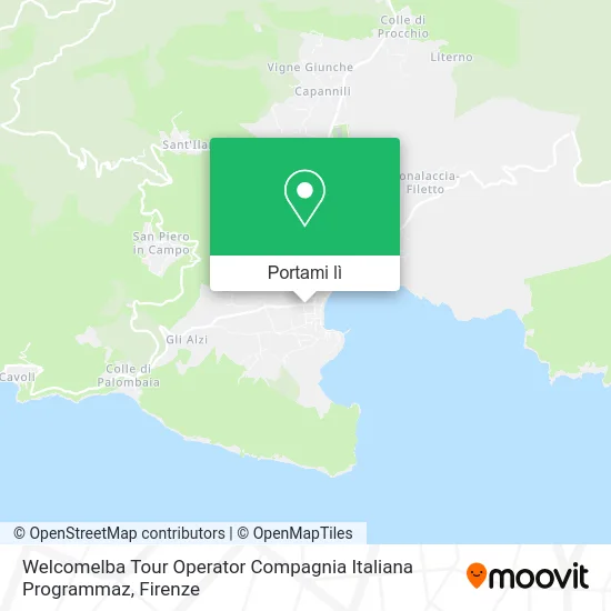 Mappa Welcomelba Tour Operator Compagnia Italiana Programmaz