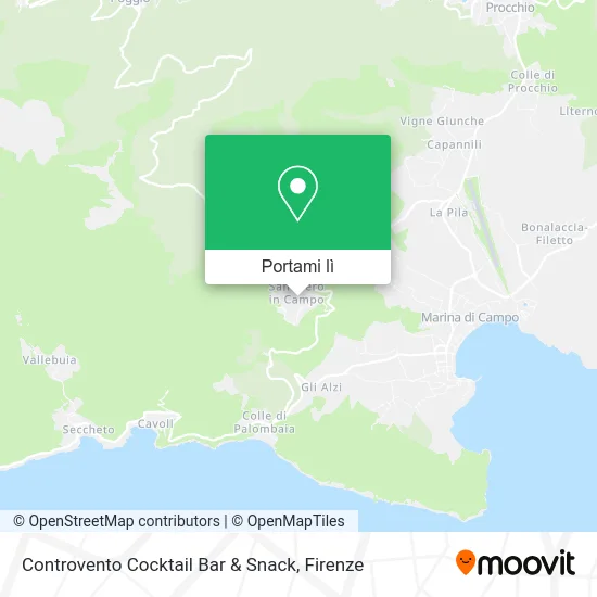 Mappa Controvento Cocktail Bar & Snack