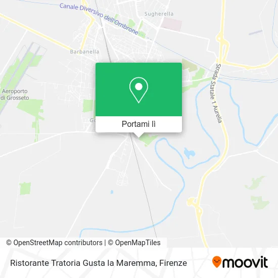 Mappa Ristorante Tratoria Gusta la Maremma
