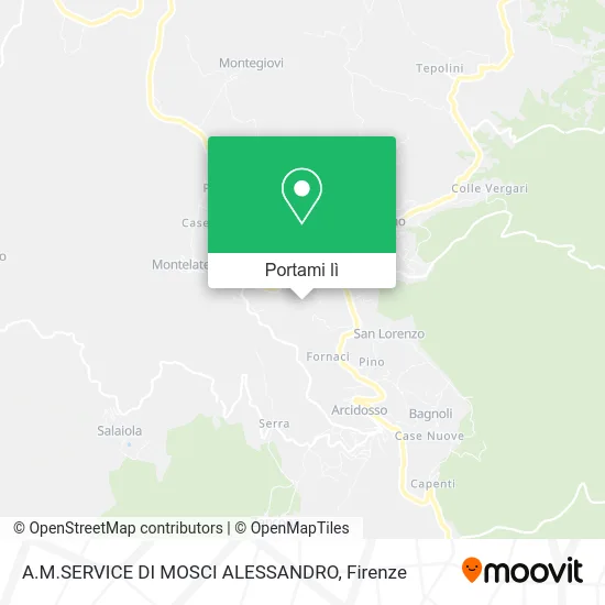 Mappa A.M.SERVICE DI MOSCI ALESSANDRO