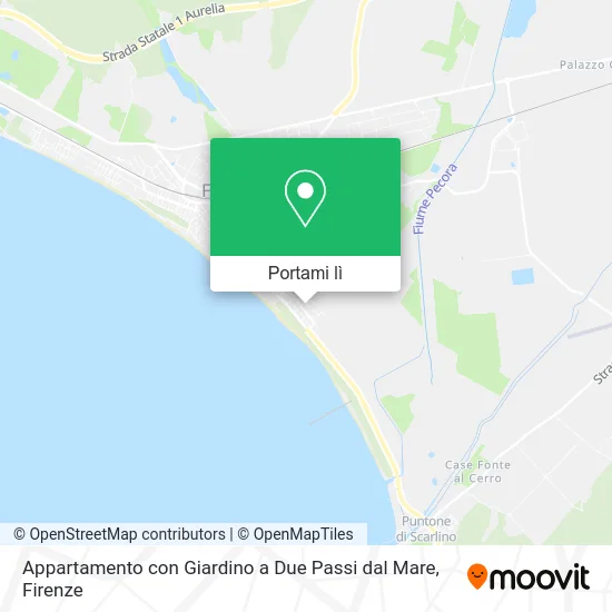 Mappa Appartamento con Giardino a Due Passi dal Mare