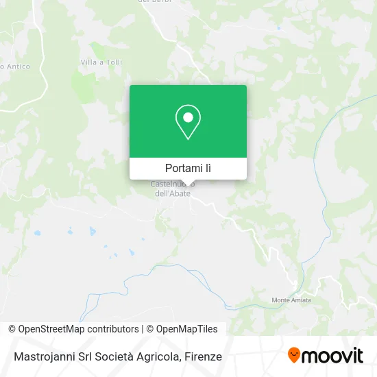Mappa Mastrojanni Srl Società Agricola