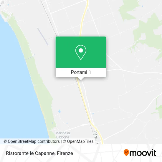 Mappa Ristorante le Capanne