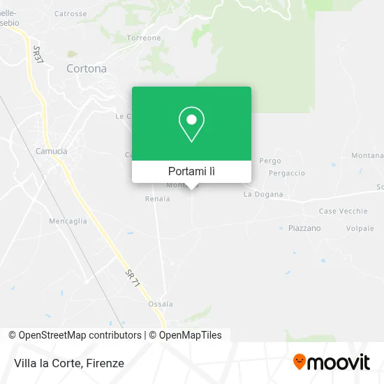 Mappa Villa la Corte