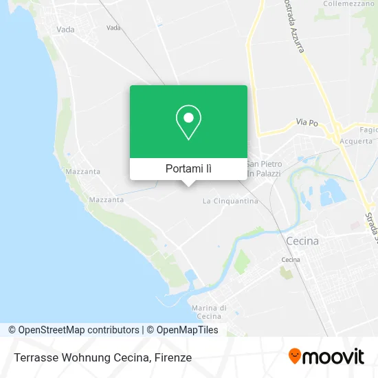 Mappa Terrasse Wohnung Cecina