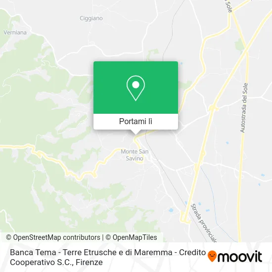 Mappa Banca Tema - Terre Etrusche e di Maremma - Credito Cooperativo S.C.