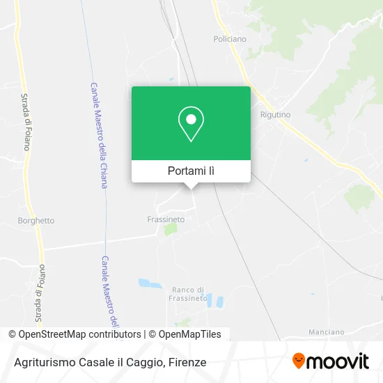 Mappa Agriturismo Casale il Caggio