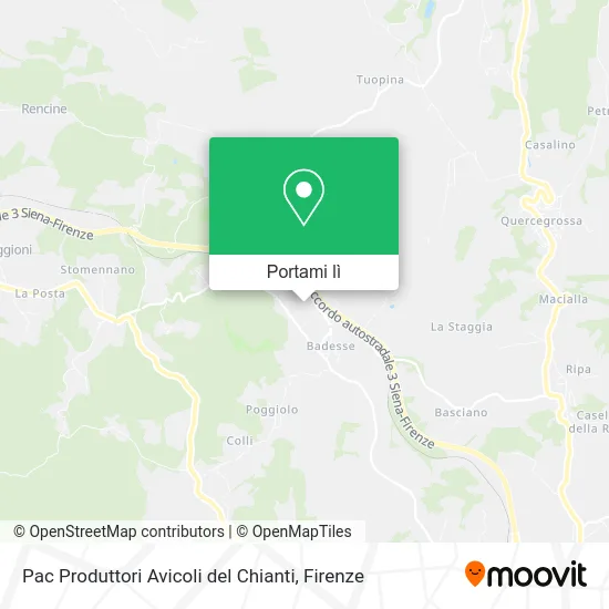 Mappa Pac Produttori Avicoli del Chianti