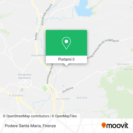 Mappa Podere Santa Maria