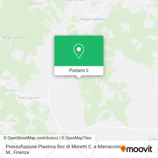 Mappa Pressofusione Plastica Snc di Moretti C. e Marraccini M.