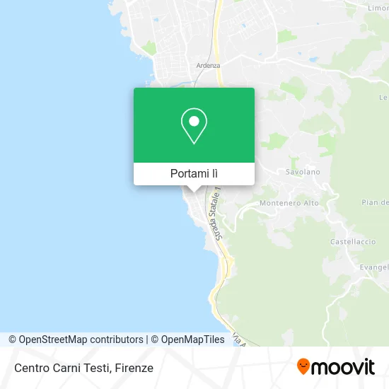 Mappa Centro Carni Testi