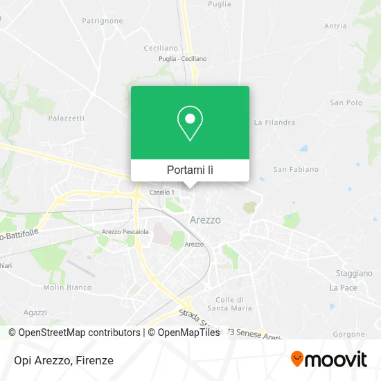Mappa Opi Arezzo