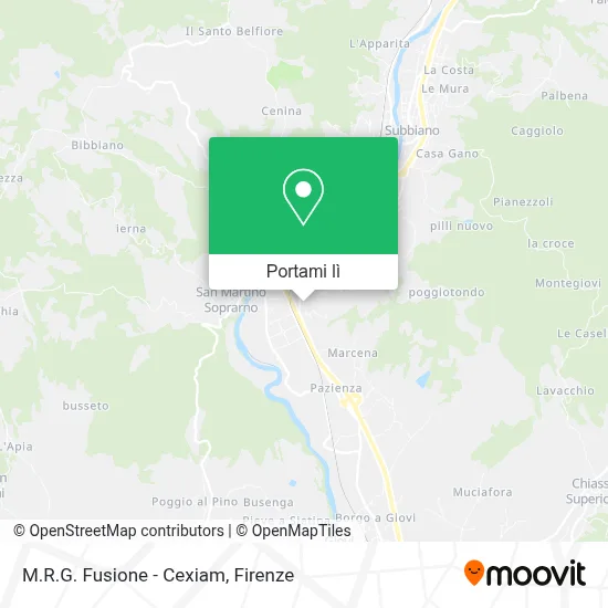 Mappa M.R.G. Fusione - Cexiam