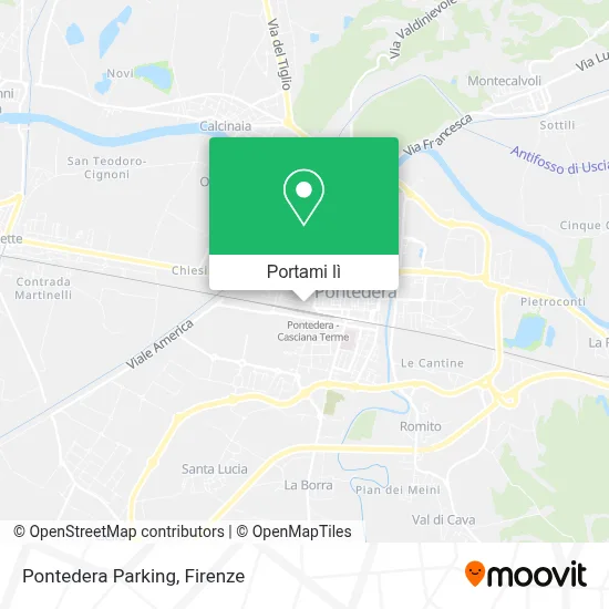 Mappa Pontedera Parking
