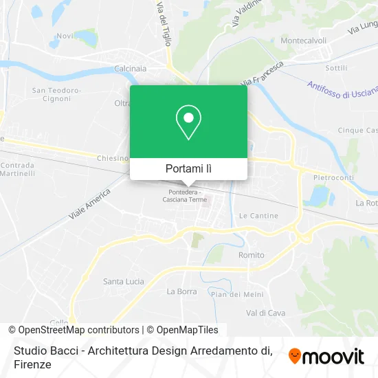 Mappa Studio Bacci - Architettura Design Arredamento di