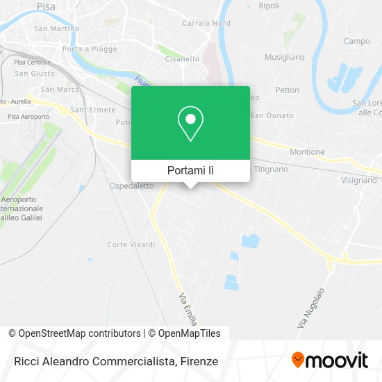 Mappa Ricci Aleandro Commercialista