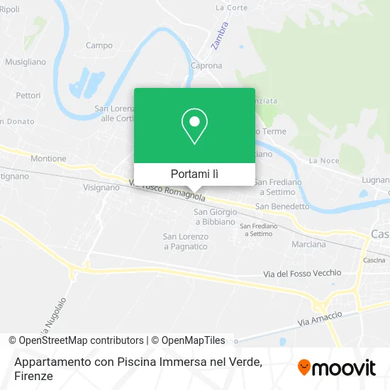 Mappa Appartamento con Piscina Immersa nel Verde