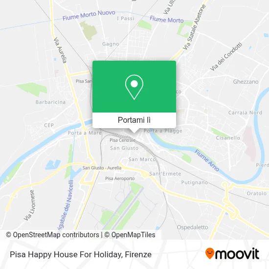 Mappa Pisa Happy House For Holiday